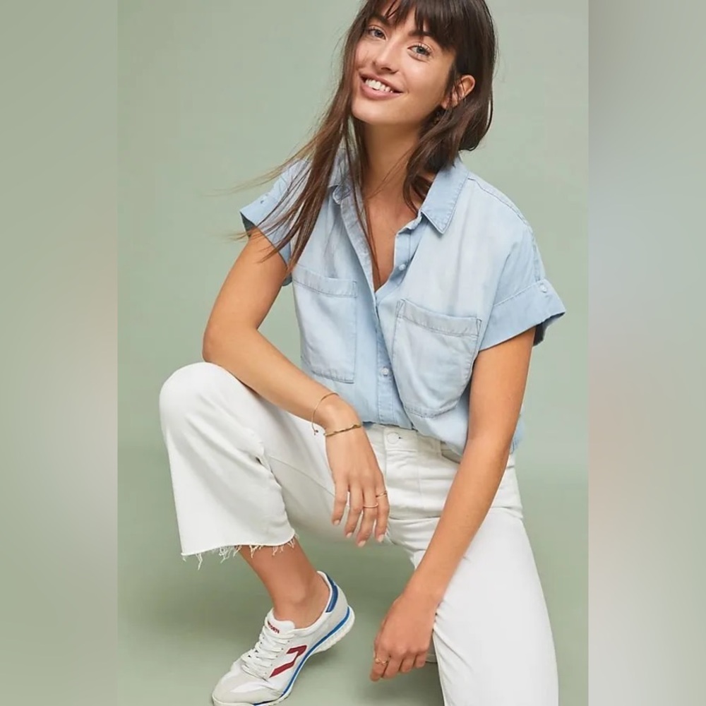 Cloth & Stone Light Blue Button Down Shirt